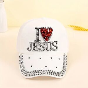I Love Jesus Snap Back Adjustable Ball Cap
